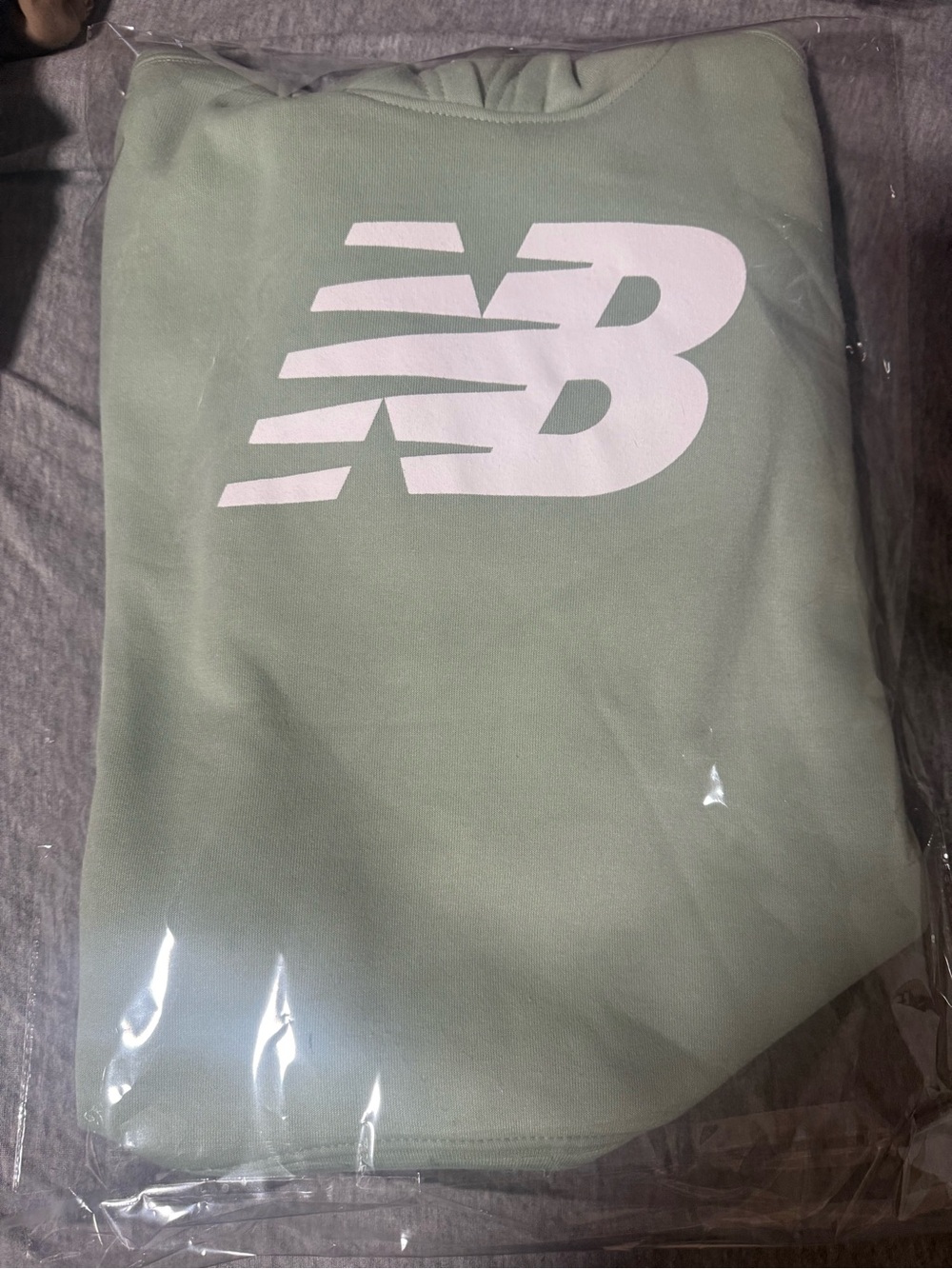 New Balance Kids Sage Green Joggers with White NB Logo